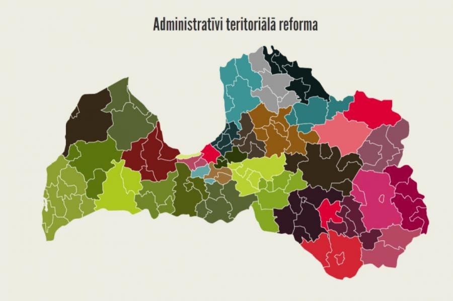 Izskatīšanai galīgajā lasījumā atbalsta teritoriālās reformas likumprojektu