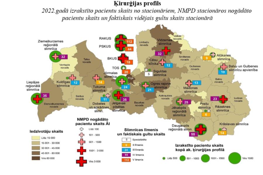 VM: Vairākās slimnīcas būtu jālikvidē ķirurģijas nodaļas
