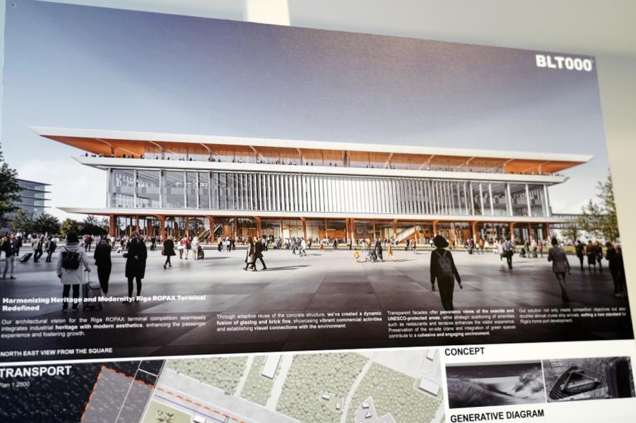 Pasludināts jaunā Rīgas pasažieru termināļa metu konkursa uzvarētājs