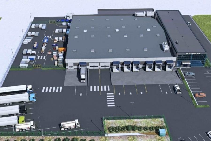 Lidostā Rīga sākta liela kravu termināļa būvniecība (+VIDEO)