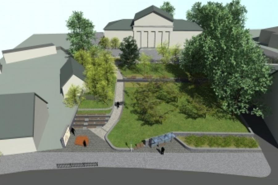 Darbs pie ārtelpas projekta Aizputē tiks pabeigts 2025. gadā (+VIDEO)