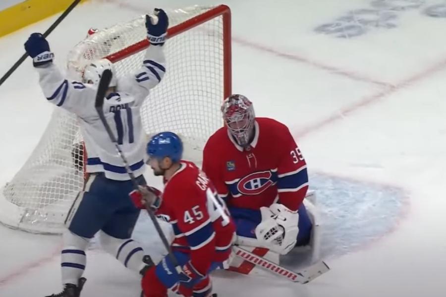 «Maple Leafs» atspēlēšanās laikā gūst septiņus vārtus pēc kārtas (VIDEO)
