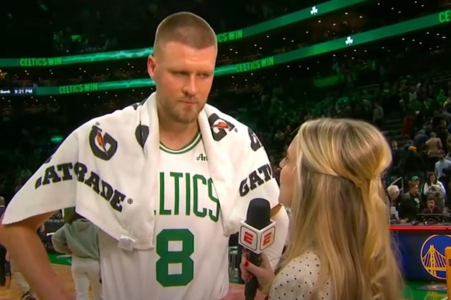 Porziņģis gūst 29 punktus «Celtics» uzvarā (VIDEO)
