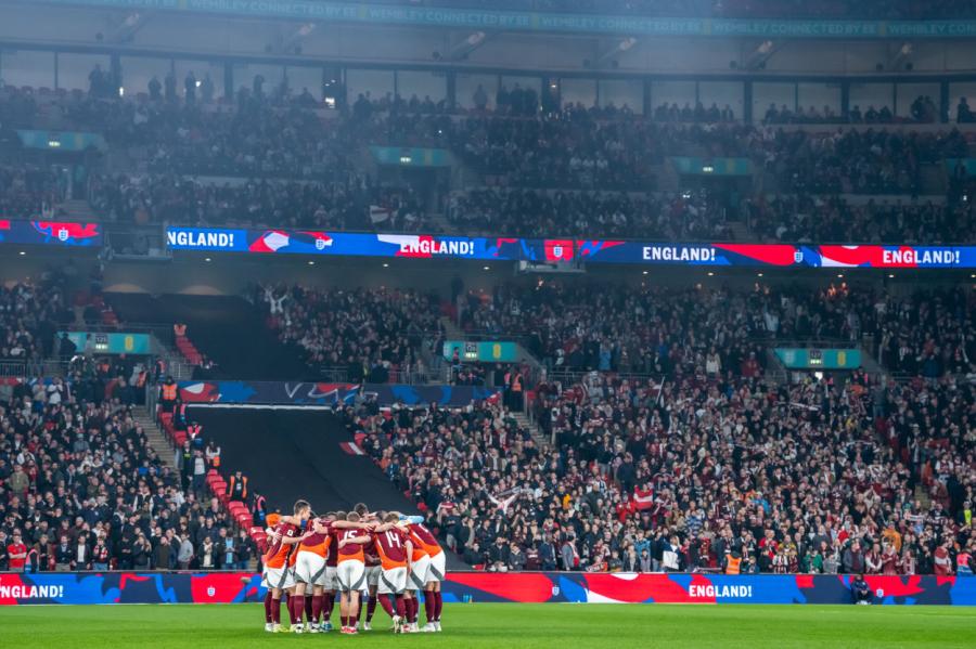 Latvijas futbolistiem Londonā zaudējums Anglijai