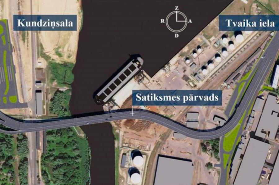 Projekts par 6 miljoniem eiro: šodien Kundziņsalu savieno ar krastu (+VIDEO)