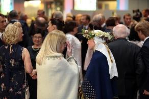 Jaunievēlētā Valsts prezidenta Egila Levita inaugurācijas sarīkojums Latvijas Nacionālajā bibliotēkā.